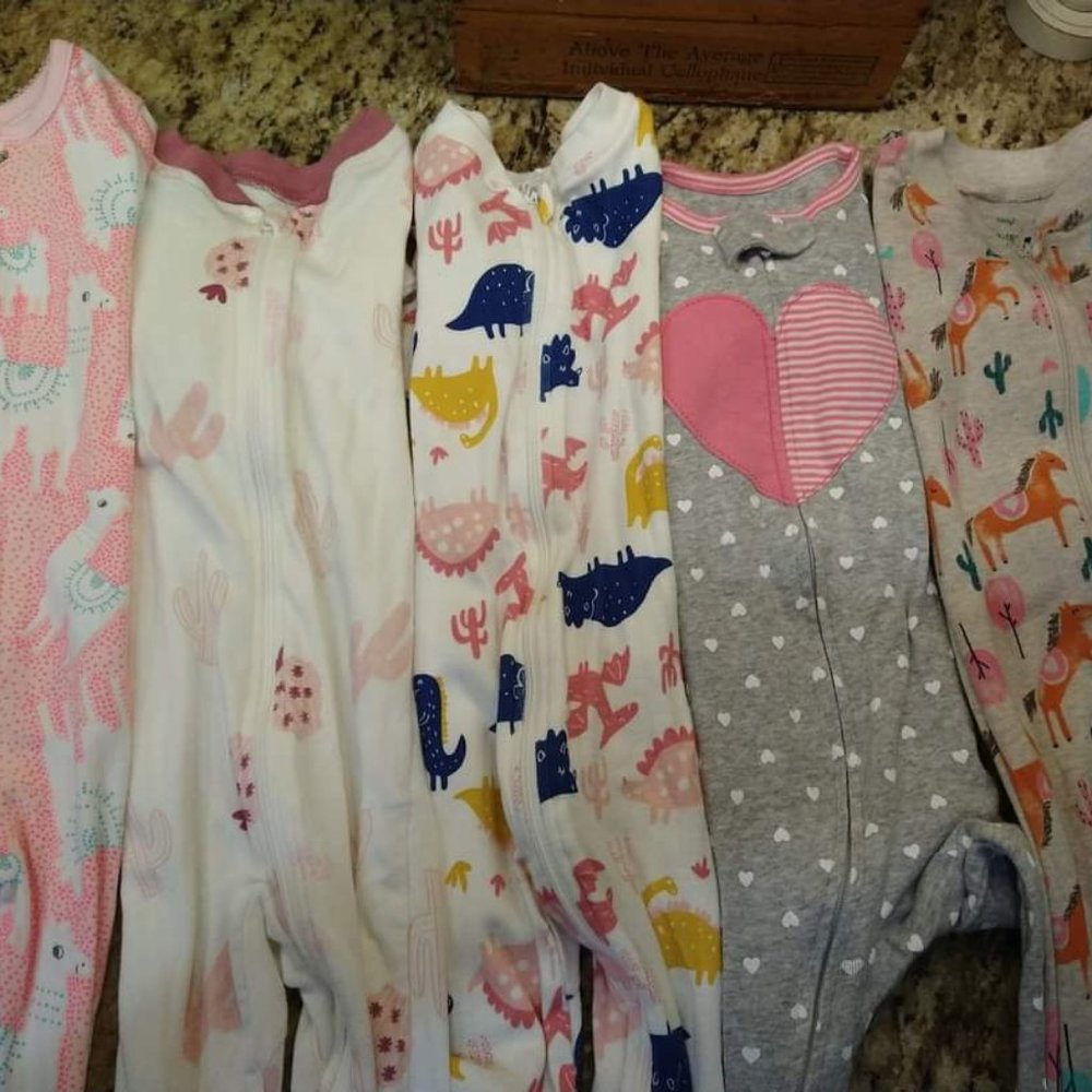 Footed Zip Baby Pajamas
